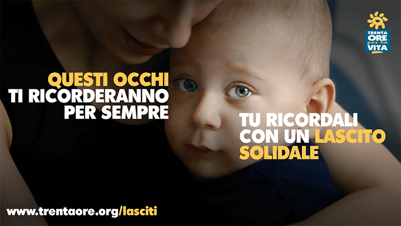 Al via la settimana informativa sui lasciti solidali di Trenta Ore per la Vita, realizzata in collaborazione con il Notariato
